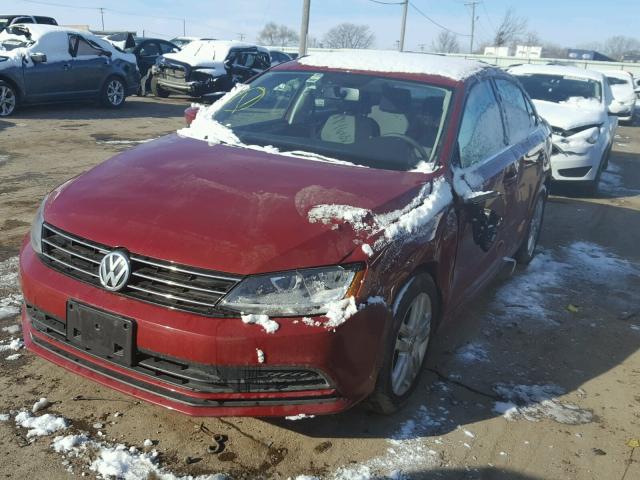 3VW2B7AJ4HM256487 - 2017 VOLKSWAGEN JETTA S RED photo 2