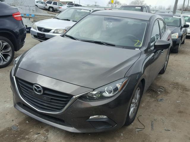 JM1BM1U75G1322793 - 2016 MAZDA 3 SPORT GRAY photo 2