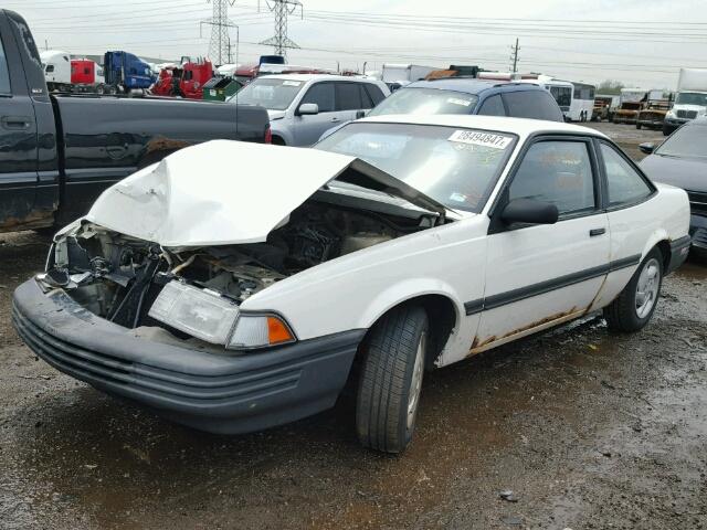 1G1JC1443N7235160 - 1992 CHEVROLET CAVALIER V WHITE photo 2