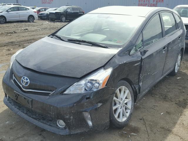 JTDZN3EU1D3276732 - 2013 TOYOTA PRIUS V BLACK photo 2