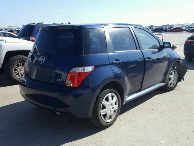 JTKKT604965014781 - 2006 TOYOTA SCION XA BLUE photo 4