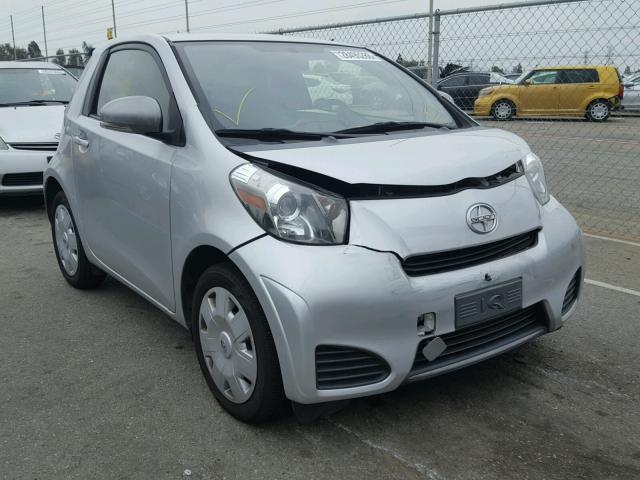 JTNJJXB09EJ030148 - 2014 TOYOTA SCION IQ SILVER photo 1