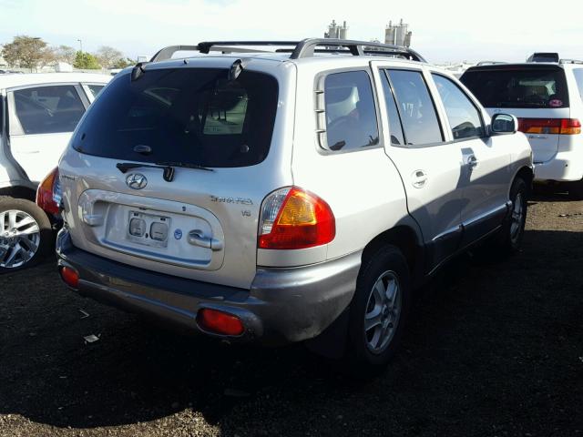 KM8SC13D13U394931 - 2003 HYUNDAI SANTA FE G SILVER photo 4