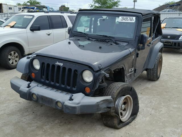 1J4FA24107L180265 - 2007 JEEP WRANGLER X BLACK photo 2