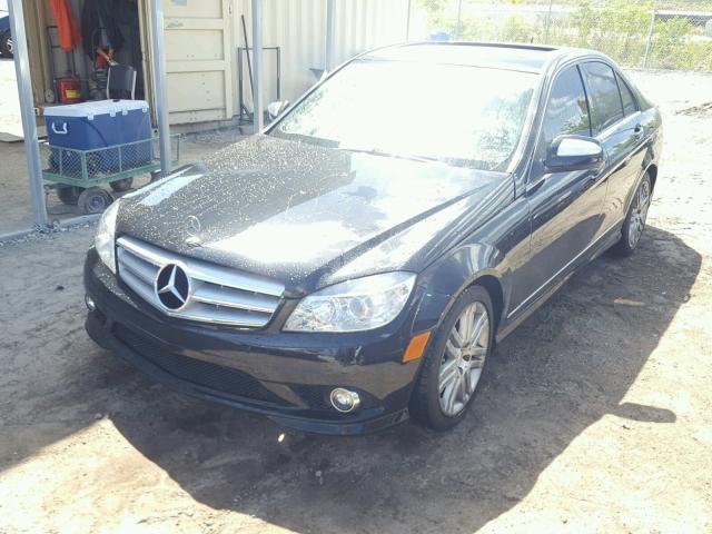 WDDGF54X49F212238 - 2009 MERCEDES-BENZ C 300 BLACK photo 2