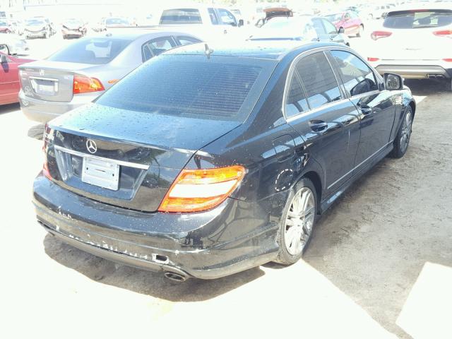 WDDGF54X49F212238 - 2009 MERCEDES-BENZ C 300 BLACK photo 4