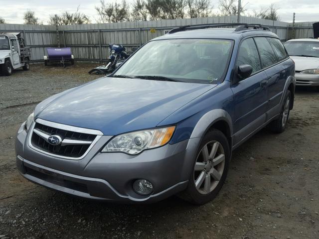 4S4BP61CX97344323 - 2009 SUBARU OUTBACK 2. BLUE photo 2