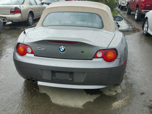 4USBT535X4LU07715 - 2004 BMW Z4 3.0 CHARCOAL photo 6
