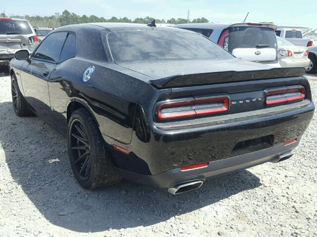 2C3CDZBT6FH710414 - 2015 DODGE CHALLENGER BLACK photo 3