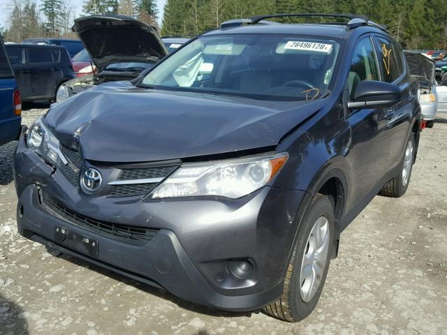 2T3BFREV7DW031070 - 2013 TOYOTA RAV4 LE CHARCOAL photo 2