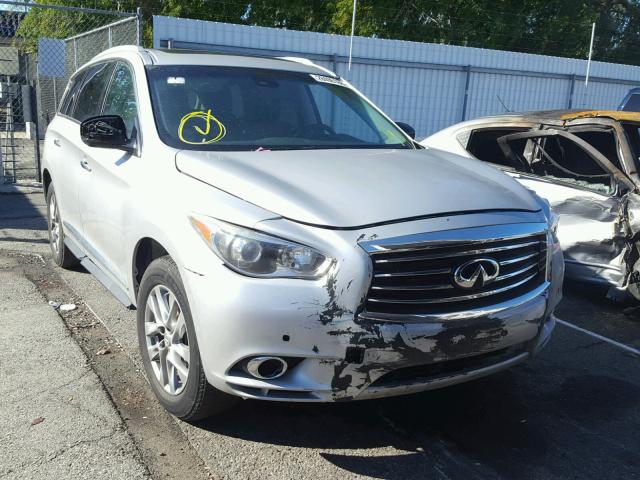 5N1AL0MM9EC540134 - 2014 INFINITI QX60 SILVER photo 1