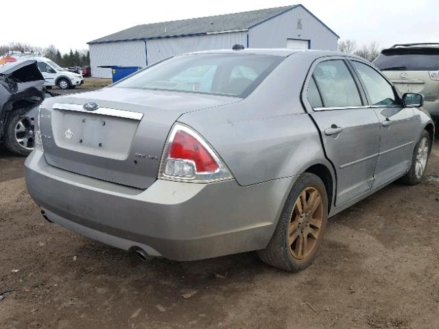 3FAHP08138R227292 - 2008 FORD FUSION SEL GRAY photo 4