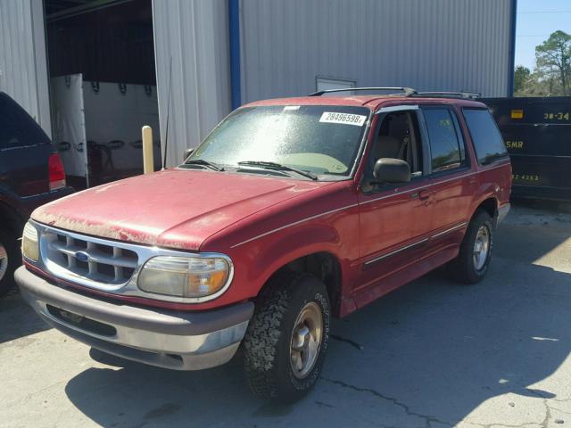 1FMDU32X2VUA95531 - 1997 FORD EXPLORER RED photo 2