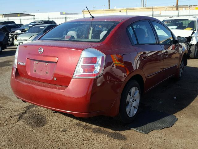 3N1AB61EX8L628029 - 2008 NISSAN SENTRA 2.0 RED photo 4