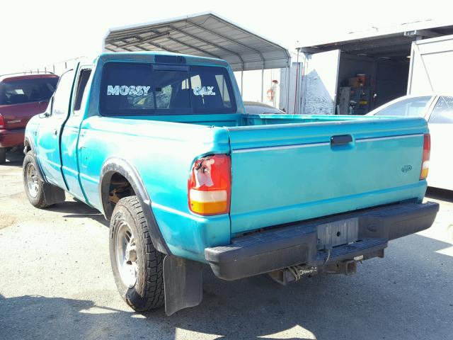 1FTDR15X6PPA53791 - 1993 FORD RANGER SUP TURQUOISE photo 3