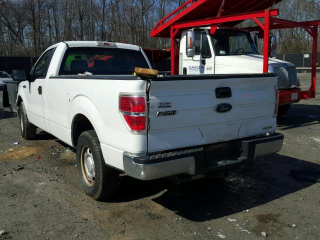 1FTNF1CFXDKF22574 - 2013 FORD F150 WHITE photo 3