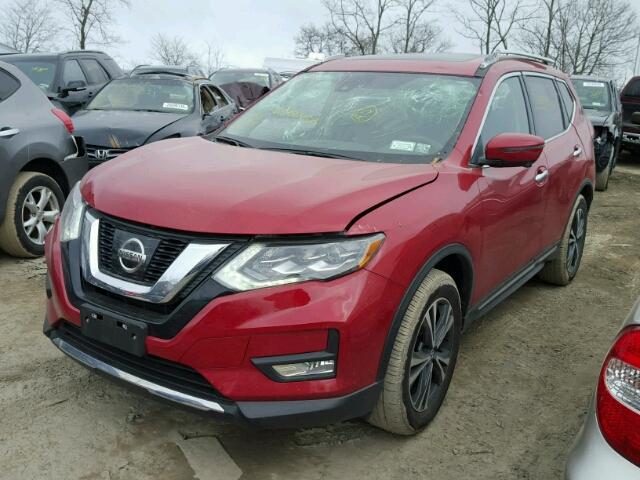 5N1AT2MV9HC780857 - 2017 NISSAN ROGUE SV RED photo 2