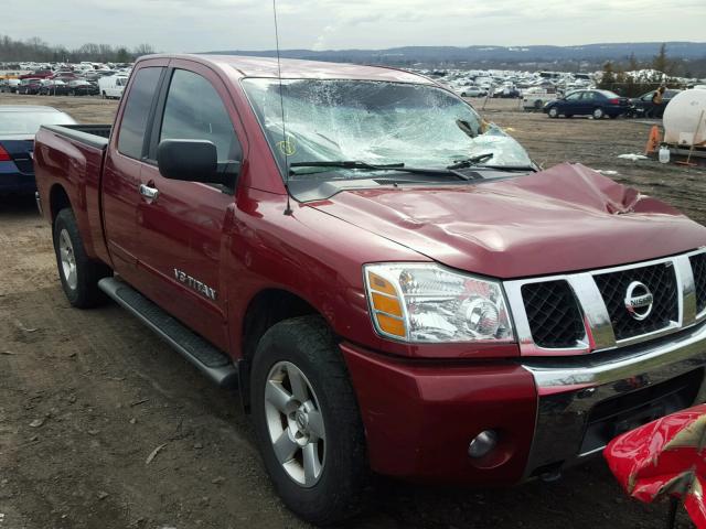 1N6AA06B17N201328 - 2007 NISSAN TITAN XE RED photo 1