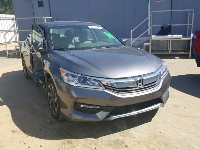 1HGCR2F83HA182764 - 2017 HONDA ACCORD EXL GRAY photo 1