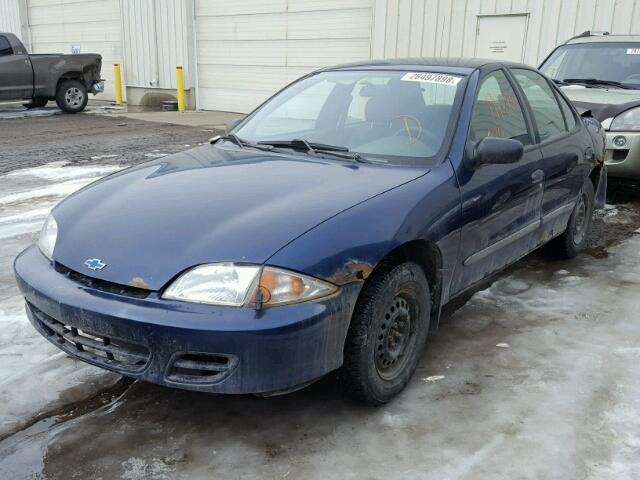 3G1JC52451S201050 - 2001 CHEVROLET CAVALIER B BLUE photo 2