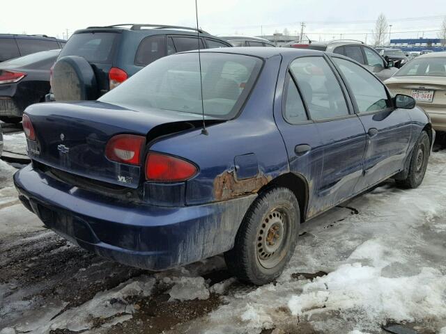 3G1JC52451S201050 - 2001 CHEVROLET CAVALIER B BLUE photo 4