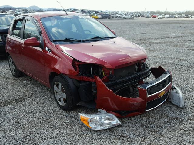 KL1TD6DE9BB125040 - 2011 CHEVROLET AVEO LS RED photo 1