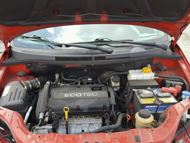 KL1TD6DE9BB125040 - 2011 CHEVROLET AVEO LS 红色 照片 7