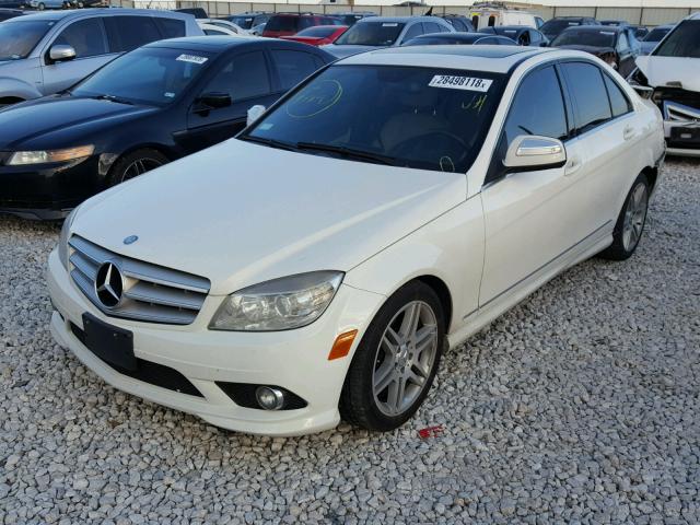 WDDGF56X49R054754 - 2009 MERCEDES-BENZ C 350 WHITE photo 2