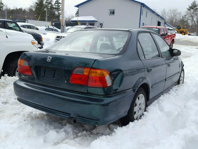 2HGEJ6615XH569195 - 1999 HONDA CIVIC BASE GREEN photo 4