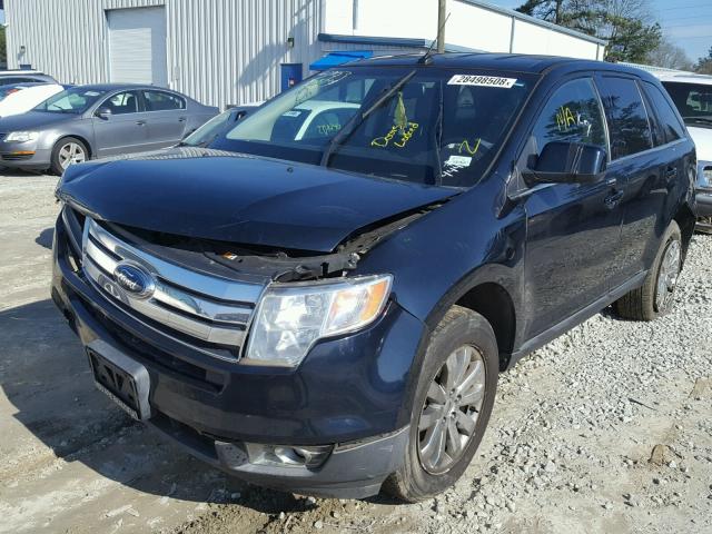 2FMDK39C08BB34443 - 2008 FORD EDGE LIMIT BLUE photo 2