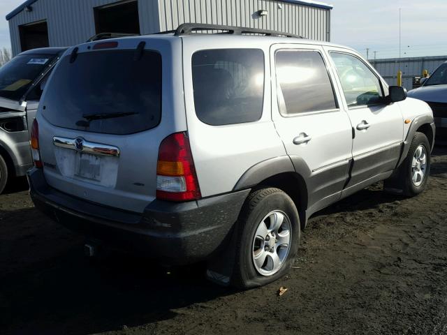 4F2CZ94134KM29587 - 2004 MAZDA TRIBUTE LX SILVER photo 4