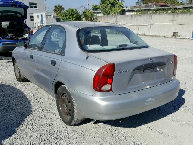 KLATA52671B641605 - 2001 DAEWOO LANOS S SILVER photo 3