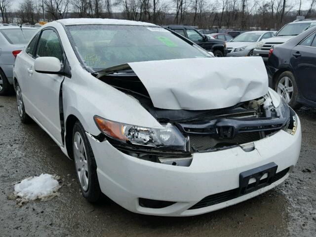 2HGFG12658H553359 - 2008 HONDA CIVIC LX WHITE photo 1