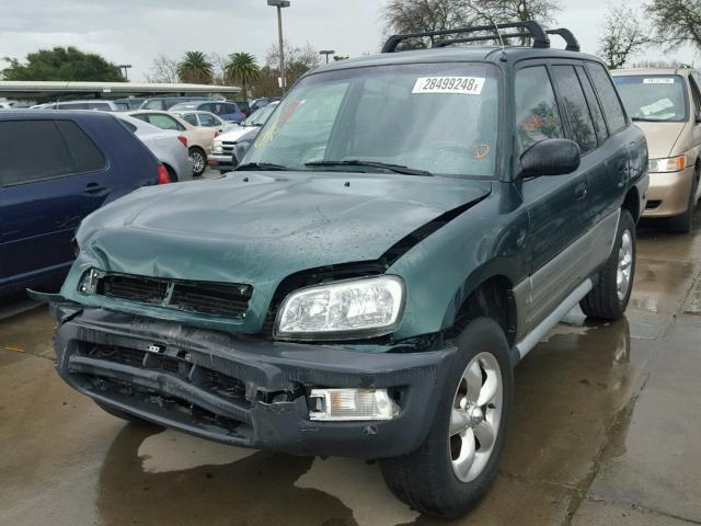 JT3HP10VXY7164864 - 2000 TOYOTA RAV4 GREEN photo 2