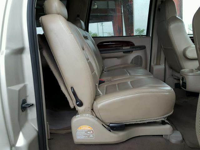 1FMNU43S84EA00069 - 2004 FORD EXCURSION BEIGE photo 6