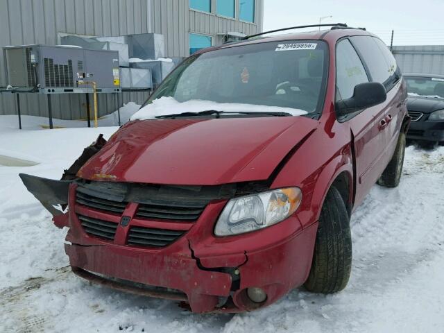 2D4GP44L67R130762 - 2007 DODGE GRAND CARA RED photo 2