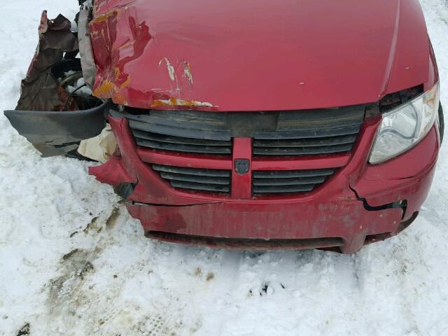 2D4GP44L67R130762 - 2007 DODGE GRAND CARA RED photo 7