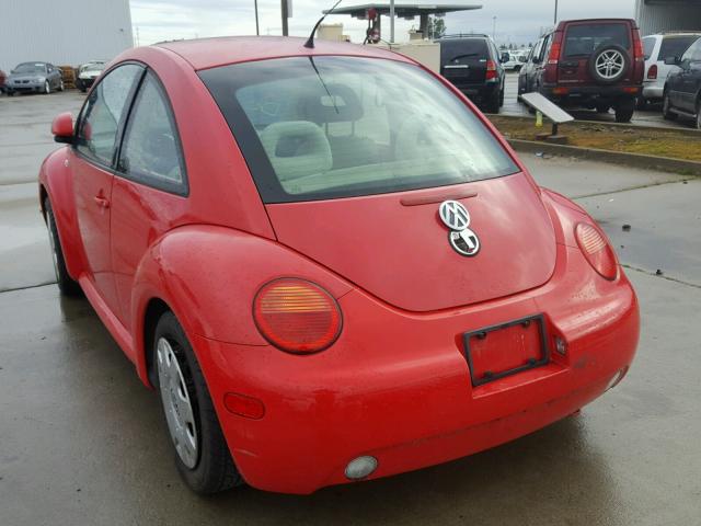 3VWBC21C3YM422452 - 2000 VOLKSWAGEN NEW BEETLE 红色 照片 3