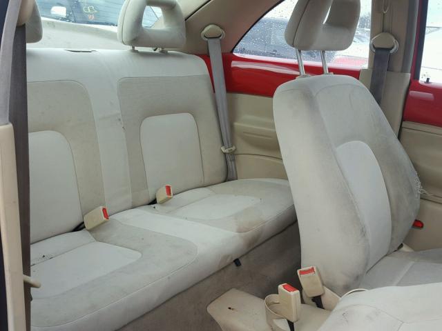 3VWBC21C3YM422452 - 2000 VOLKSWAGEN NEW BEETLE 红色 照片 6