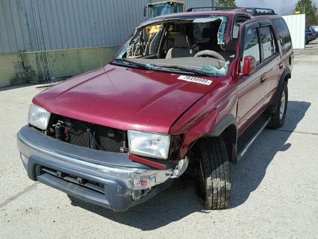 JT3HN86R5X0250910 - 1999 TOYOTA 4RUNNER SR RED photo 2