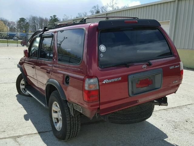 JT3HN86R5X0250910 - 1999 TOYOTA 4RUNNER SR RED photo 3