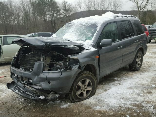 5FNYF18538B007058 - 2008 HONDA PILOT EXL GRAY photo 2