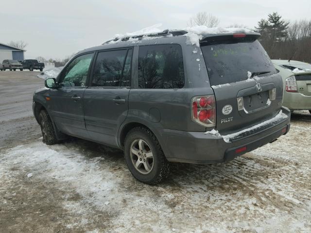 5FNYF18538B007058 - 2008 HONDA PILOT EXL GRAY photo 3