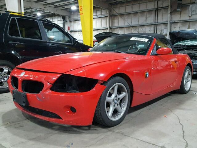 4USBT33544LR67489 - 2004 BMW Z4 2.5 RED photo 2