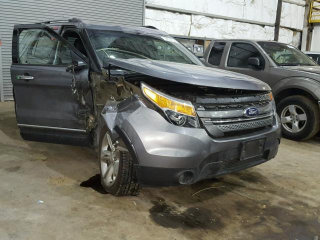 1FM5K8F86DGC49830 - 2013 FORD EXPLORER L GRAY photo 1