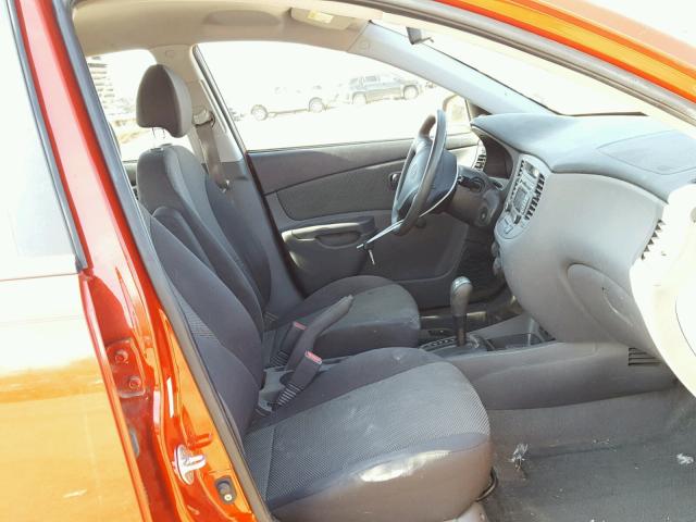 KNADE243096475559 - 2009 KIA RIO 5 SX RED photo 5