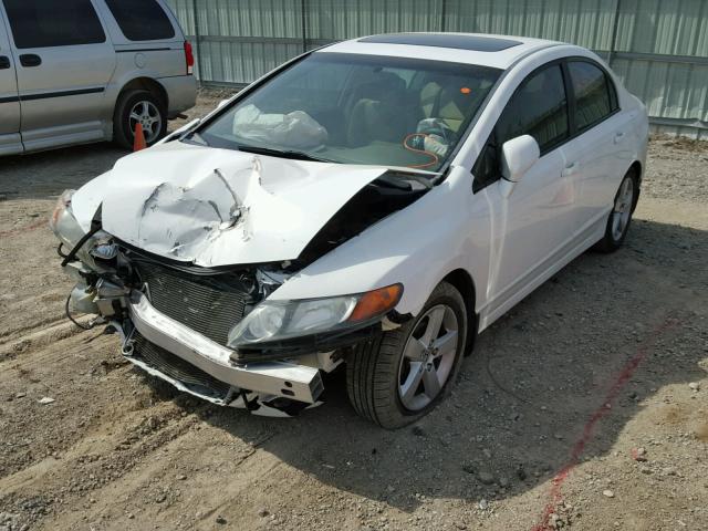 1HGFA16828L016500 - 2008 HONDA CIVIC EX WHITE photo 2