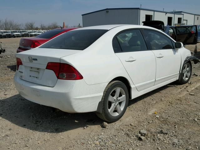 1HGFA16828L016500 - 2008 HONDA CIVIC EX WHITE photo 4