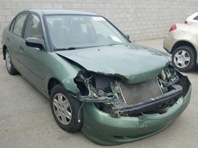 1HGES16354L014439 - 2004 HONDA CIVIC DX V GREEN photo 1