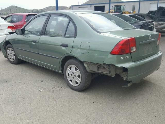 1HGES16354L014439 - 2004 HONDA CIVIC DX V GREEN photo 3